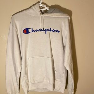 White Champion Hoodie Size Small